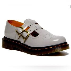 Dr. Martens 8065 Patent Leather Mary Jane 'Grey' - Size 5 - Brand new